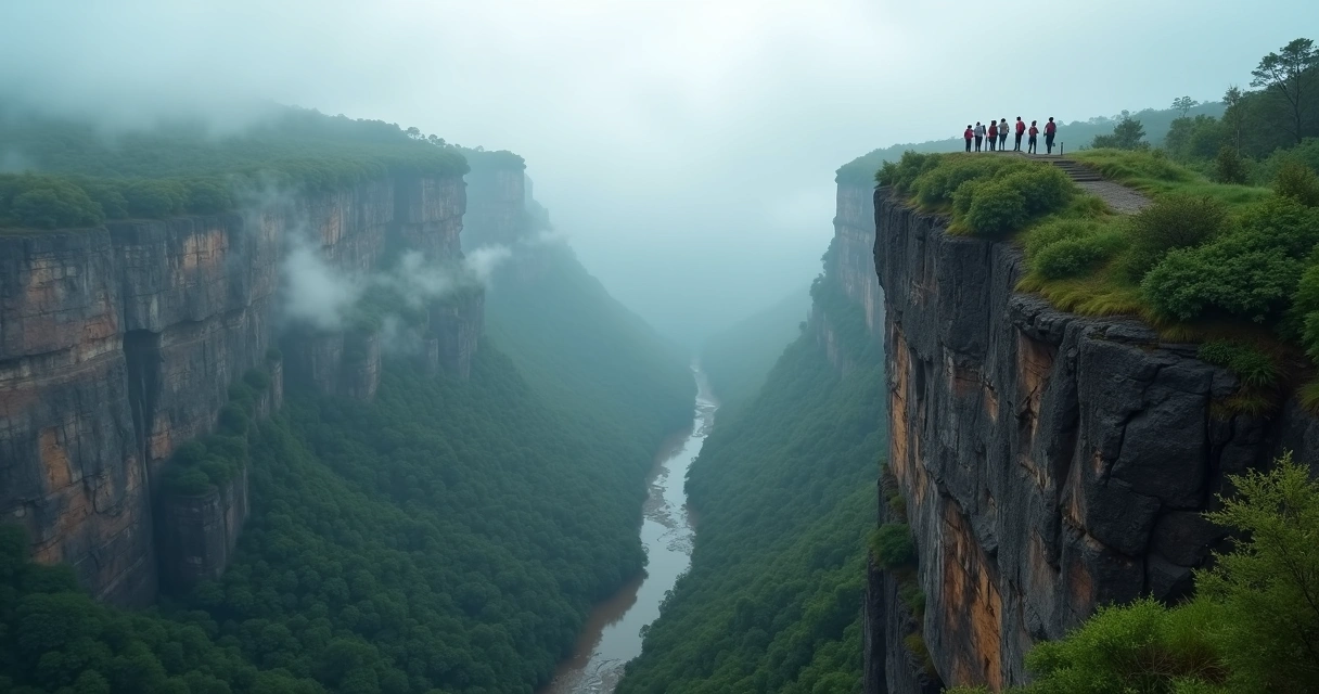 Vista do cânion Itaimbezinho entre RS e SC 