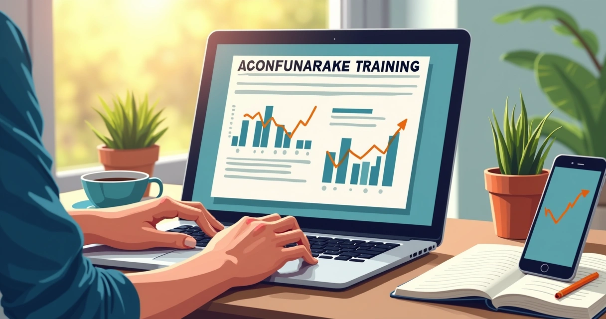 Pessoa estudando sobre captação de recursos em notebook 