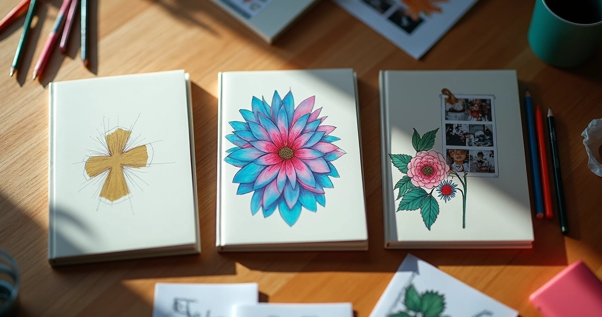 Três capas de álbuns lado a lado exibindo estilos e cores diferentes 