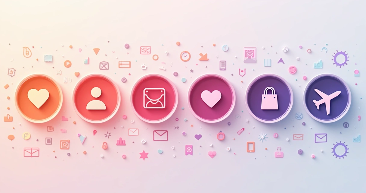 Capas modernas coloridas de destaques do Instagram com ícones alinhados ao branding da marca 