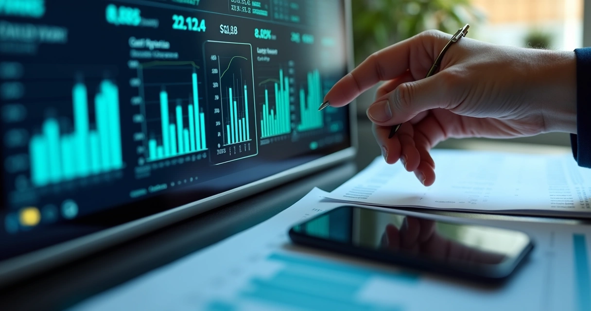 Painel de indicadores financeiros com foco em capital e liquidez 