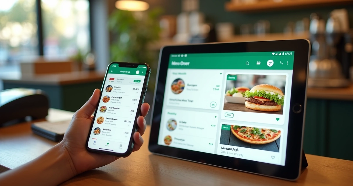 Cardápio digital de delivery compartilhado no WhatsApp 