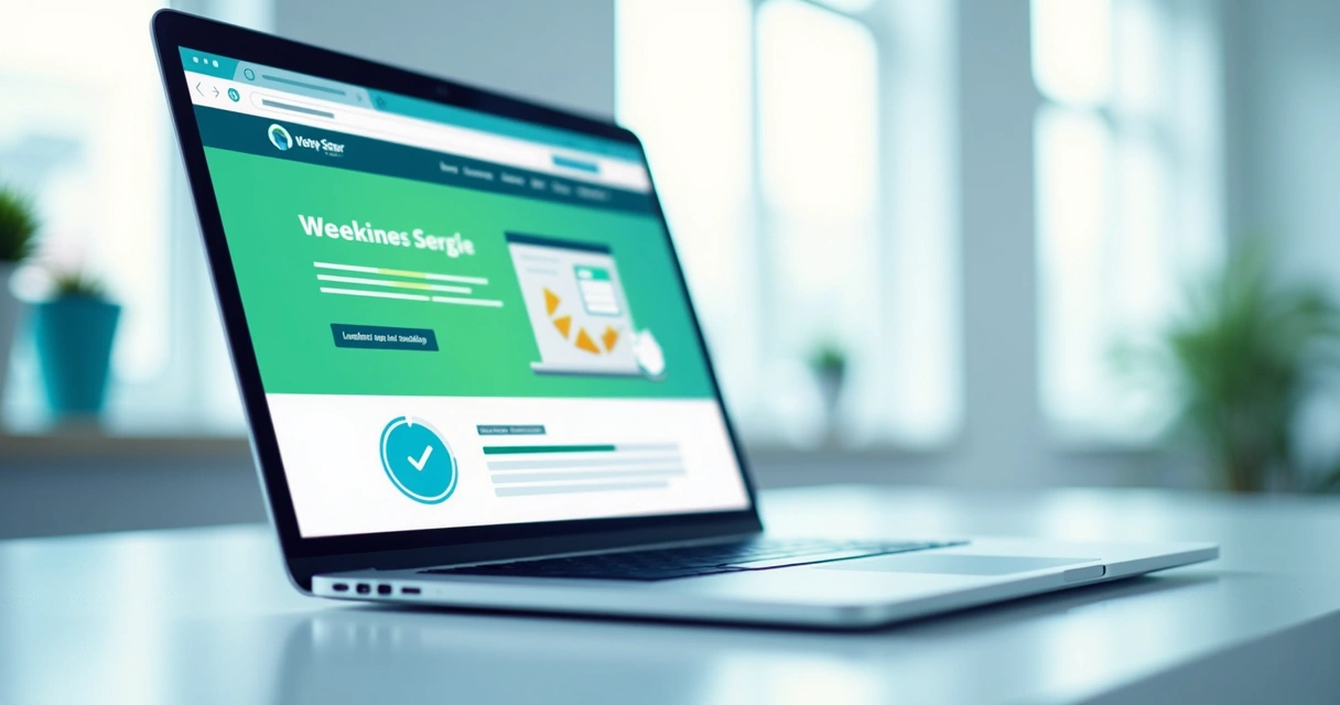 Conteúdo principal de uma página web carregando em tela 