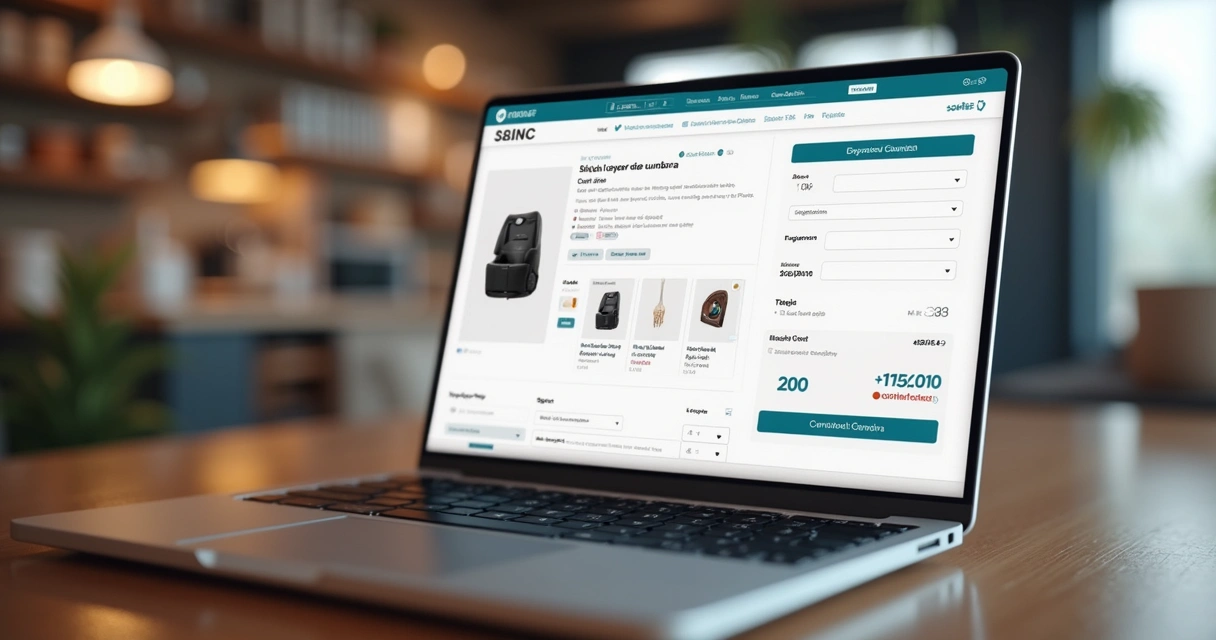 Carrinho de compras virtual com cálculo de frete destacado