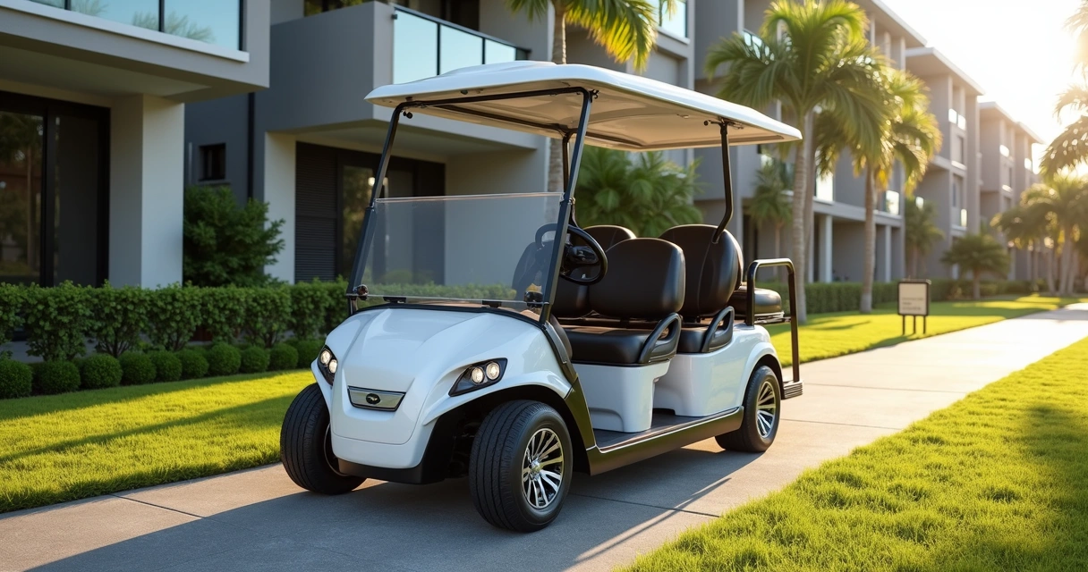 Carrinho de golfe elétrico em condomínio de alto padrão pronto para entrega imediata 