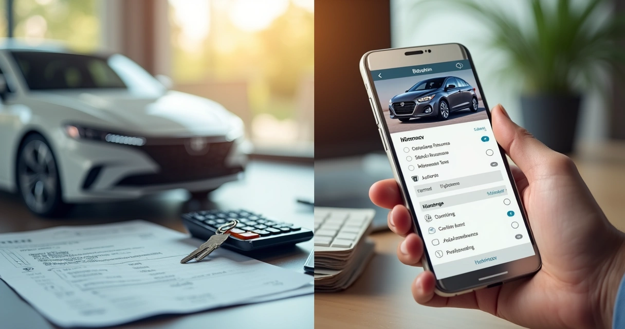 Montagem de carro do lado de custos fixos e variáveis 