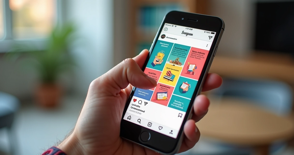 Carrossel educativo com cards coloridos e ilustrações informativas 