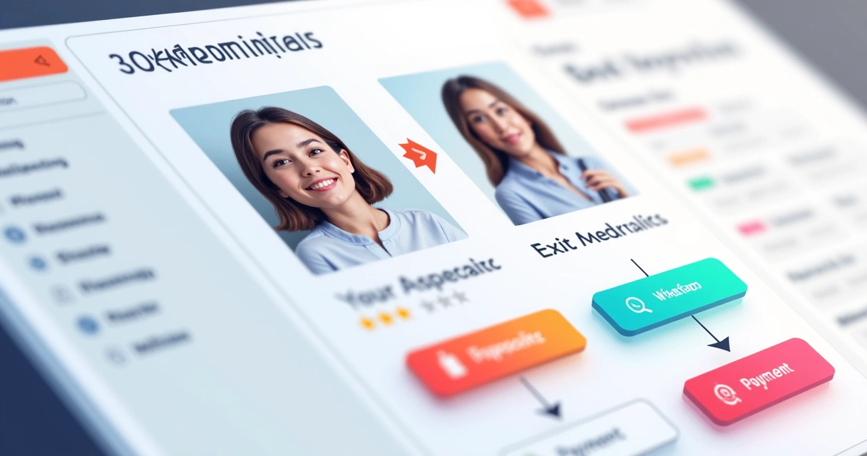 Exemplo de carrossel com botões dinâmicos em plataforma visual 