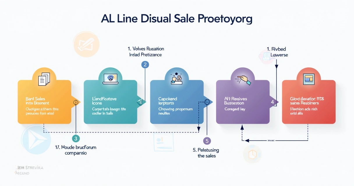 Exemplo de carrossel B2B com infográfico sobre processo de vendas 