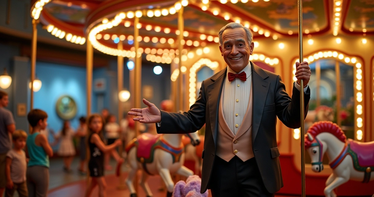 Carrossel do Progresso com novo animatrônico de Walt Disney 