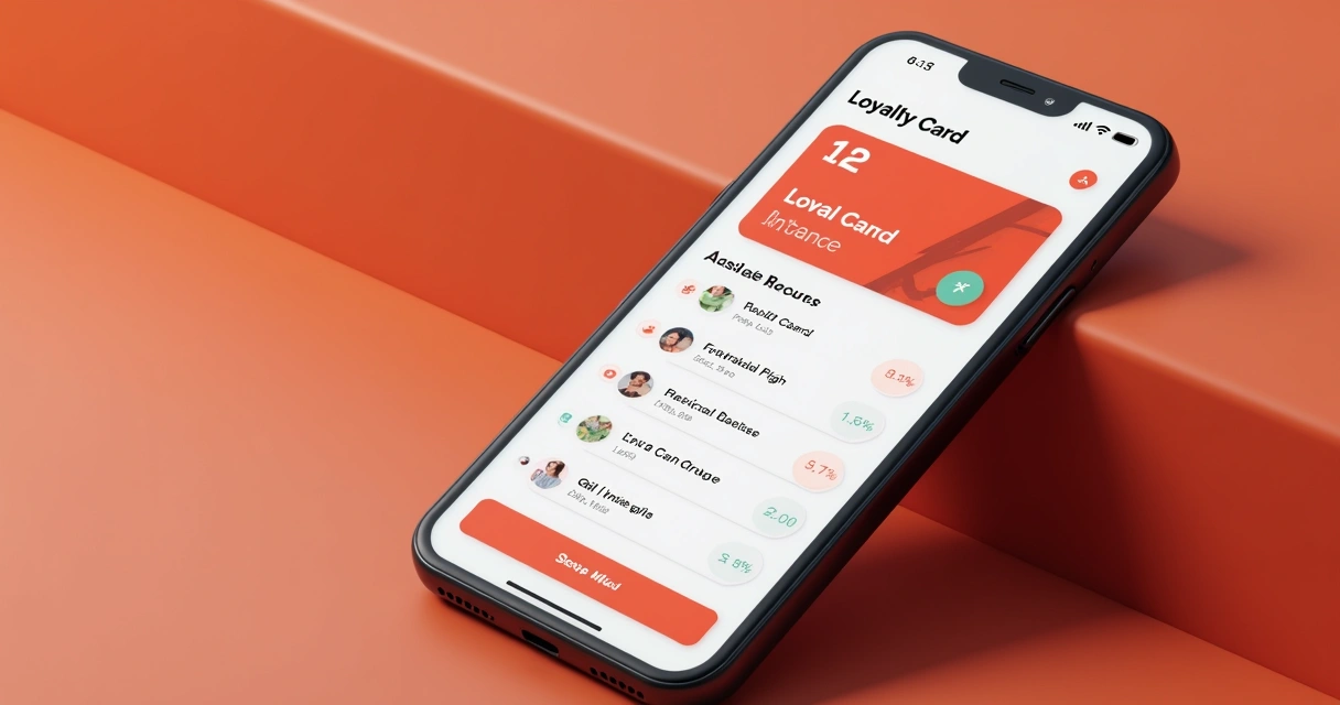 Tarjeta digital de fidelización mostrando saldo de puntos