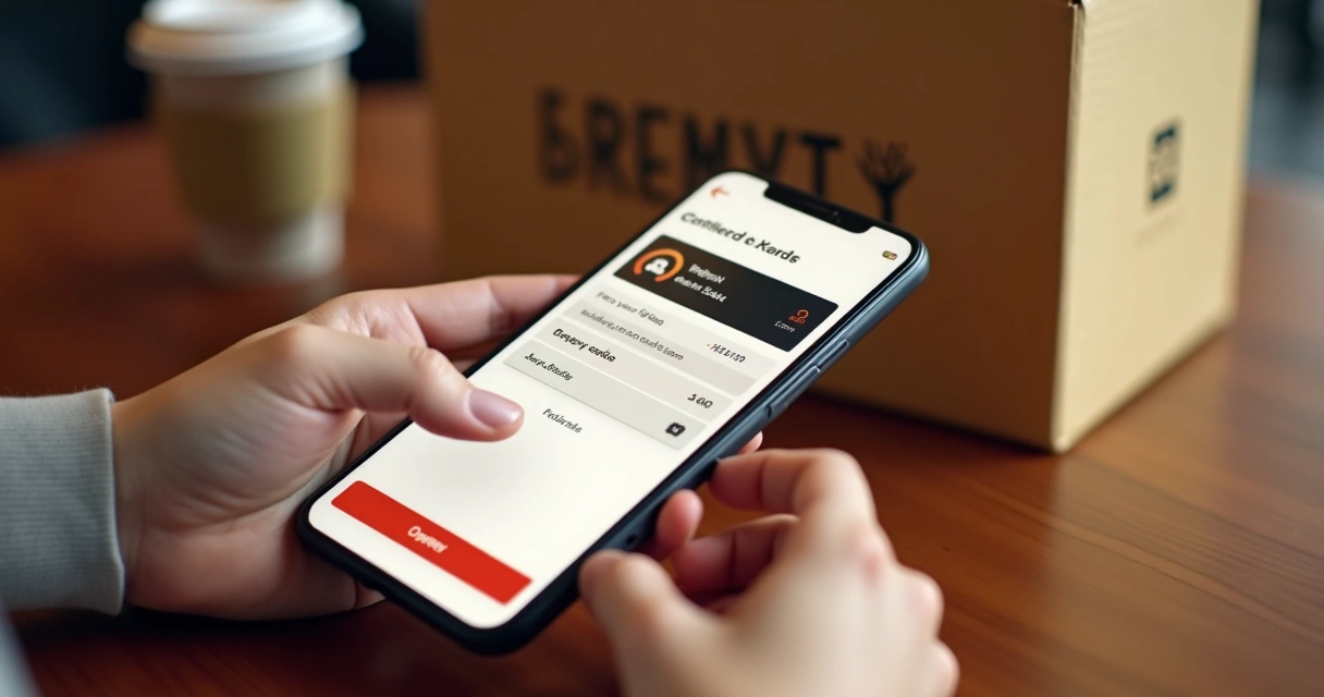 Cartão fidelidade digital para delivery na tela do celular 