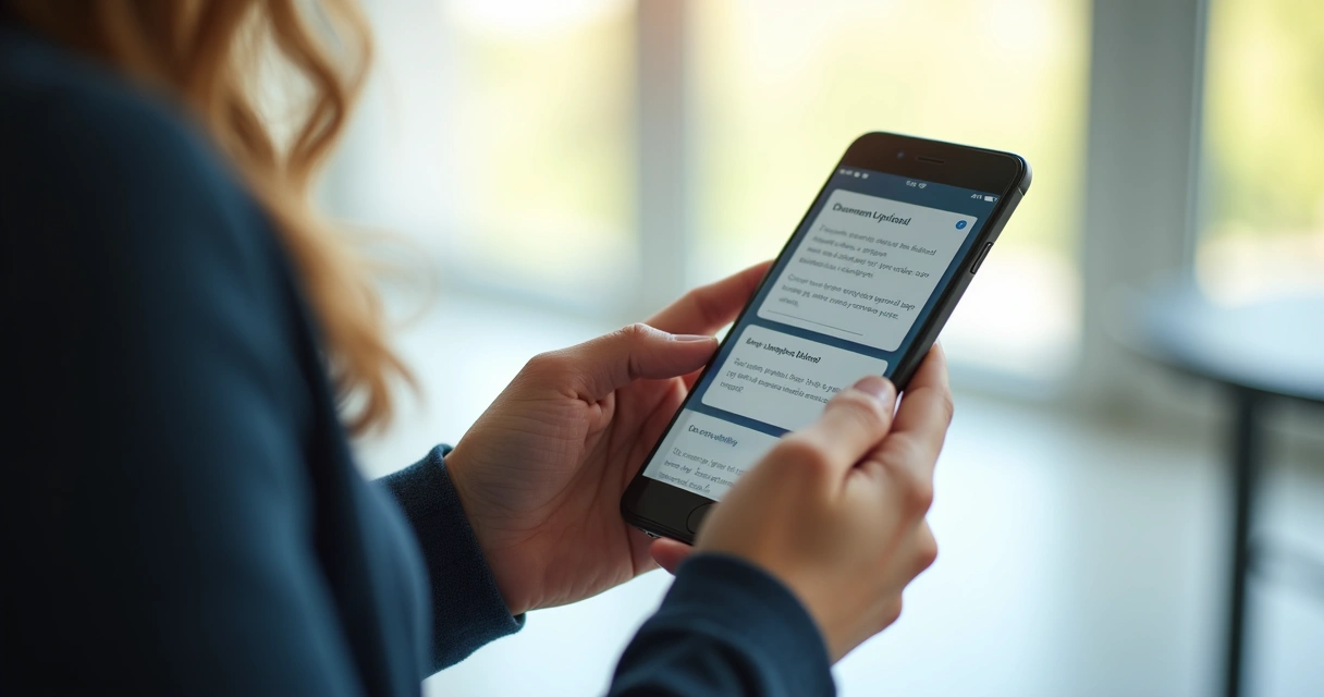 Pessoa solicitando cartão de crédito pelo celular 