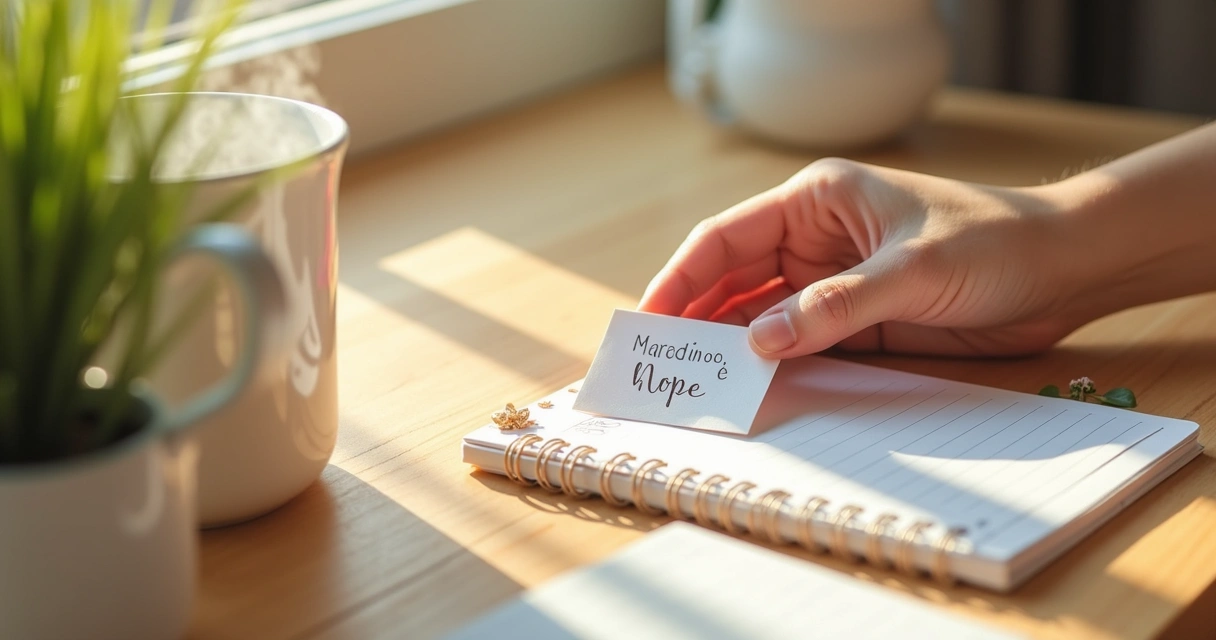 Cartas de anjos dispostas sobre uma mesa de madeira 