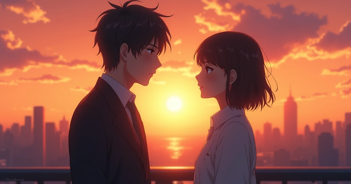 Pôster oficial do filme Rascal Does Not Dream com Sakuta e Mai em destaque 