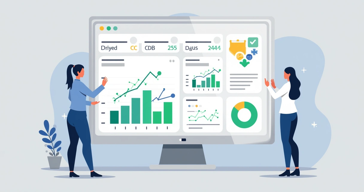 Carteira de investimentos equilibrada mostrando ativos variados na tela 