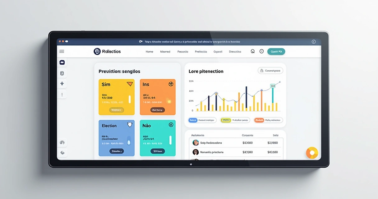 Plataforma de previsão mostrando contratos Sim e Não com valores em destaque 