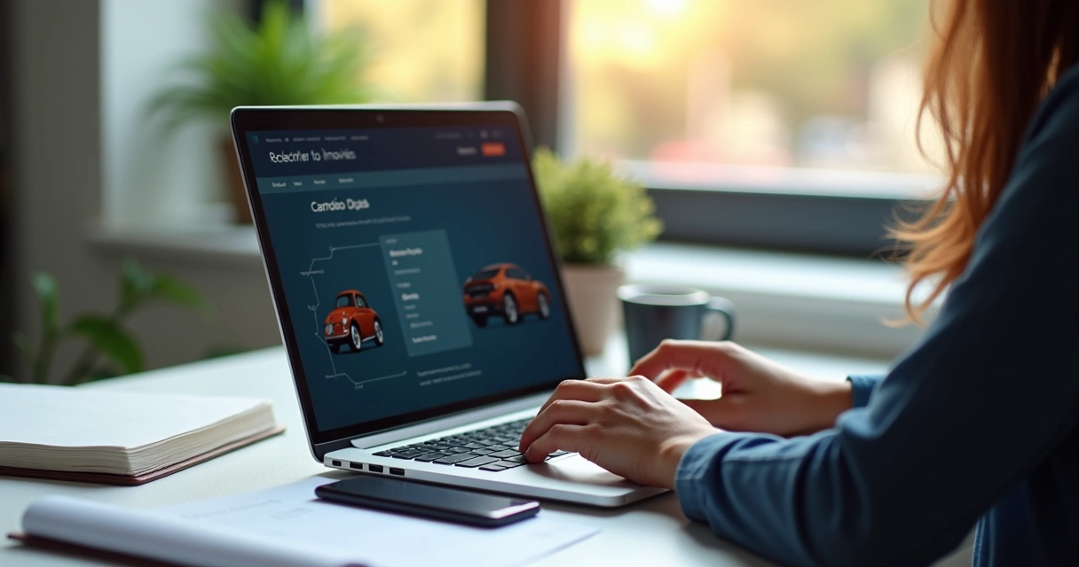 Pessoa usando serviço digital de cartório para imóvel