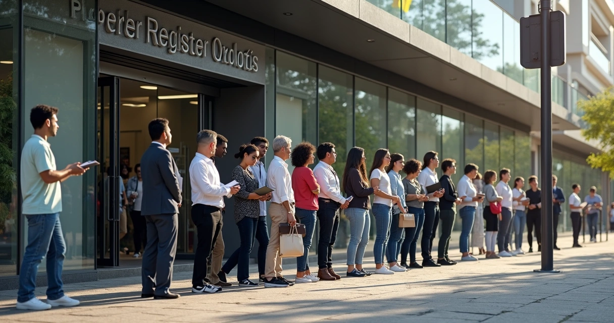 Fachada de cartório de registro de imóveis 