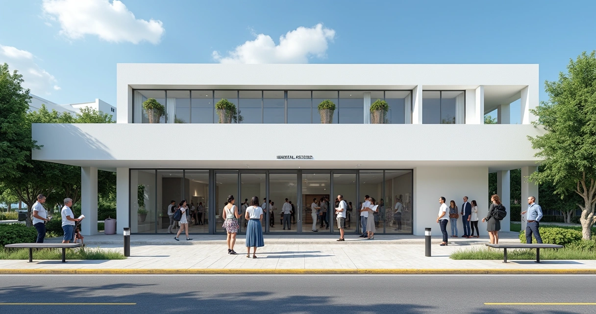 Fila em frente ao cartório de registro de imóveis