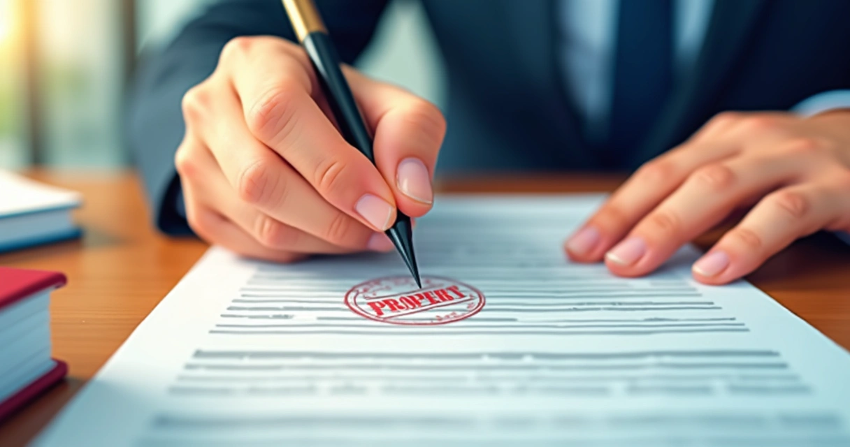 Pessoa assinando registro no cartório com selo oficial 