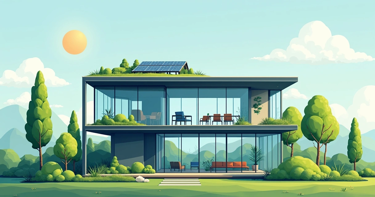 Casa residencial moderna e sustentável com estrutura metálica 