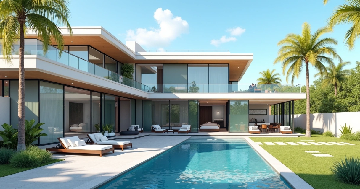 Luxury house in a gated community with a pool in Four Corners. 