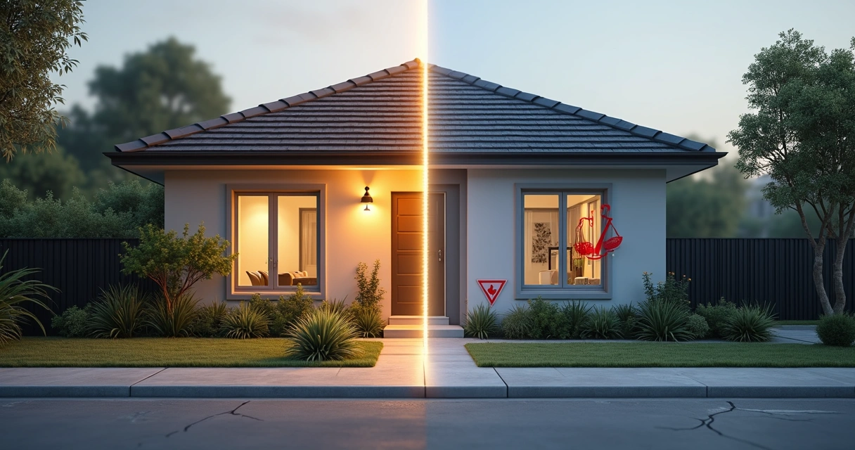 Casa dividida entre proteção jurídica e risco de penhora 