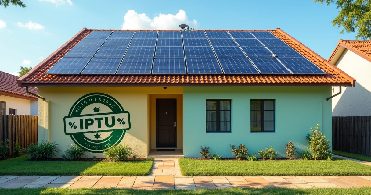 Quem Tem Energia Solar Paga Menos IPTU? Desconto em 2026
