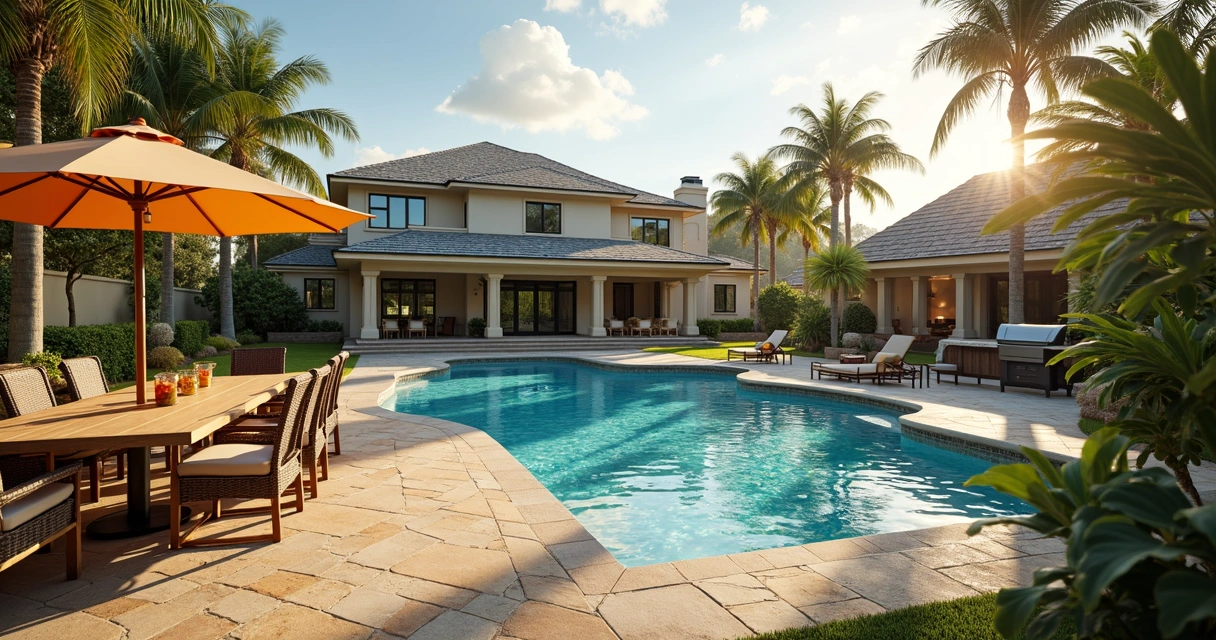 Casa de temporada em Orlando com piscina e churrasqueira 
