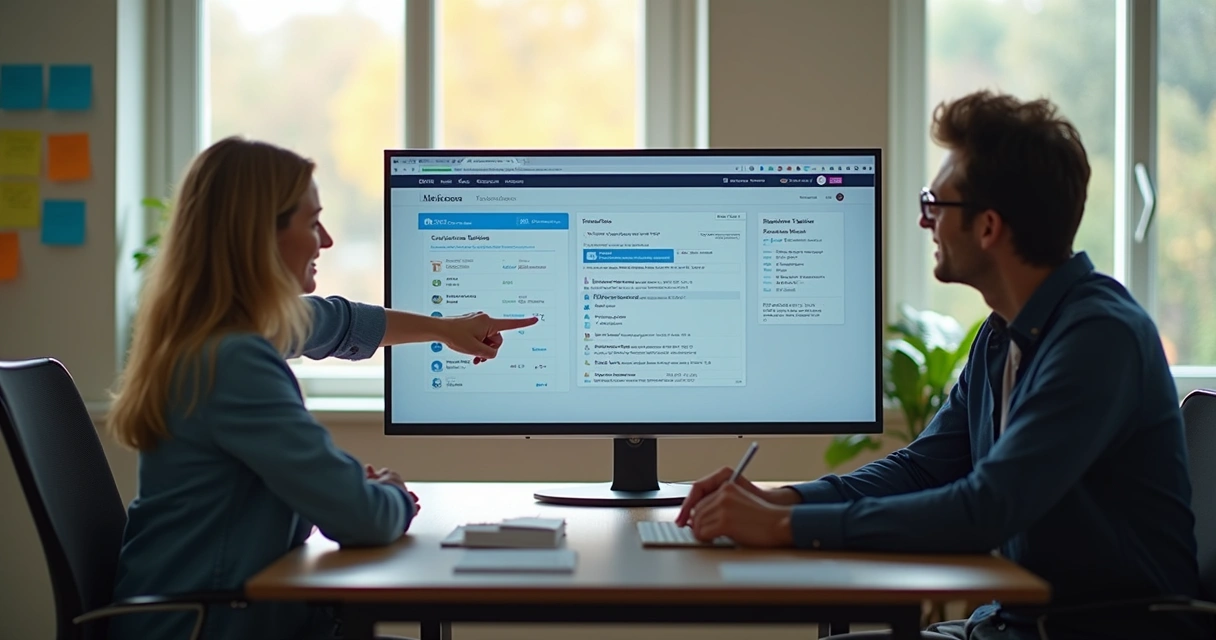 Pequena empresa usando Movitera no dia a dia, tela centralizada 