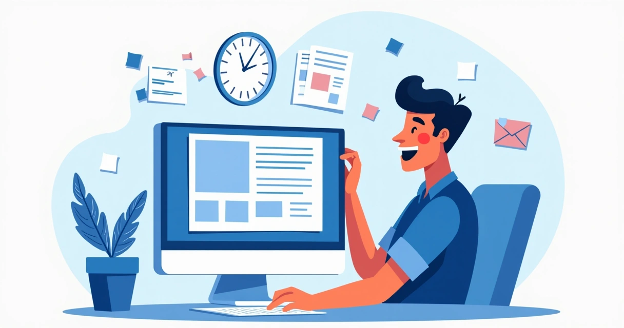 Infoprodutor configurando landing page em minutos 