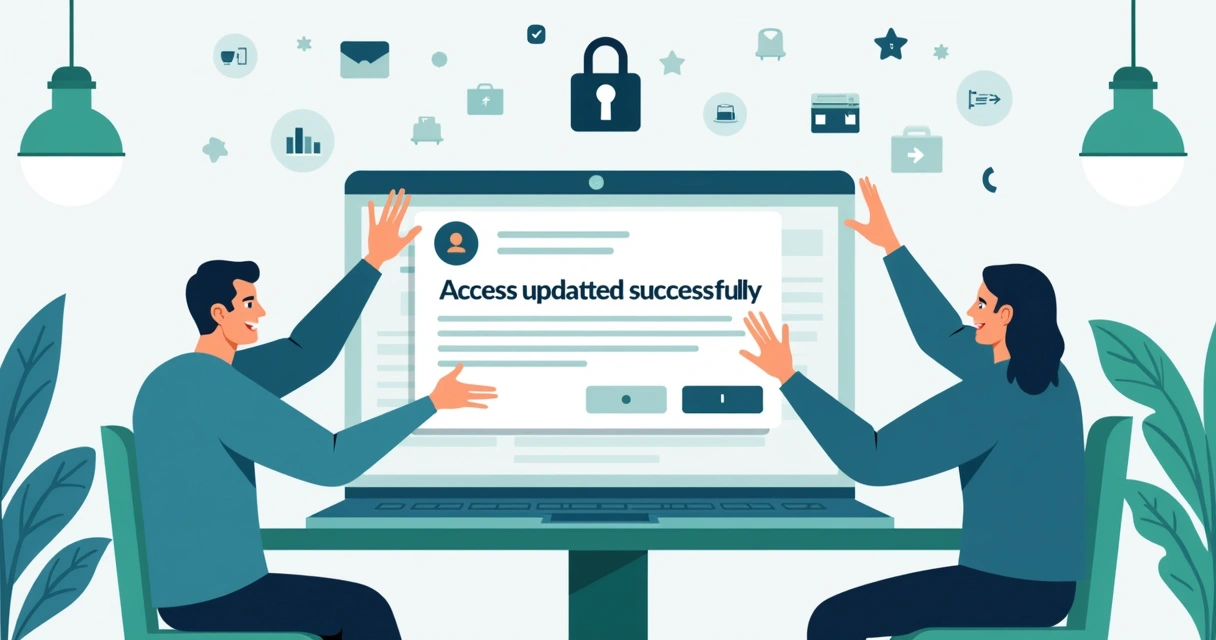 Exemplo de sucesso em gerenciamento de permissões