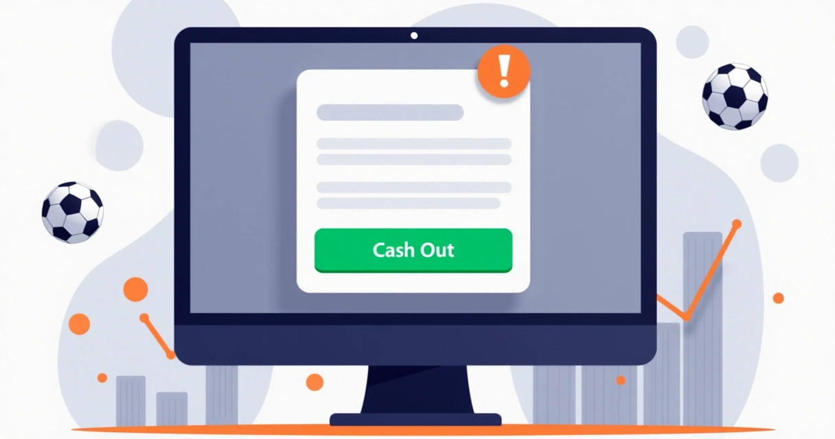 Botão Cash Out destacado em uma aposta aberta no site de apostas