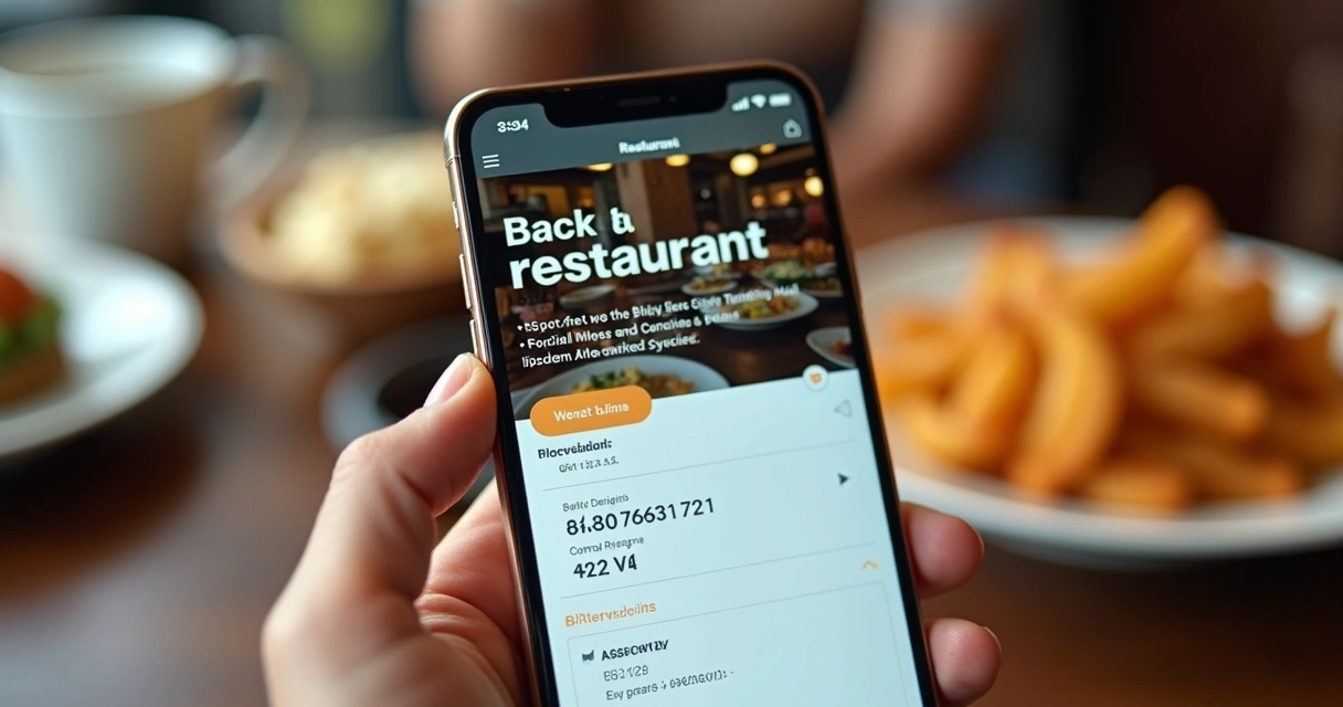 Destaque para um site de restaurante com menu de navegação aberto em celular 