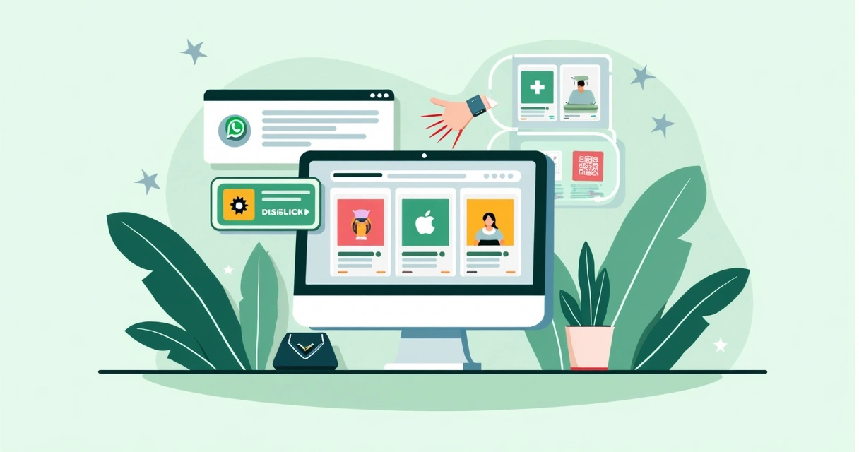 Interface personalizada de catálogo Gopage com produtos e WhatsApp 