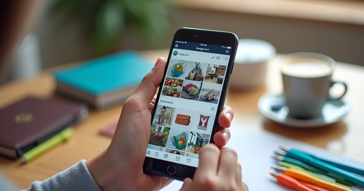 Post de catálogo digital para Instagram no celular 