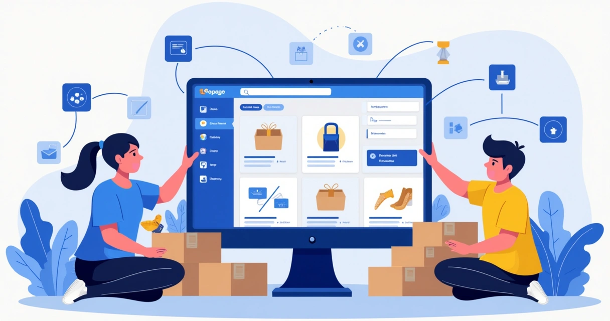 Distribuidor utilizando painel Gopage para catálogo digital 