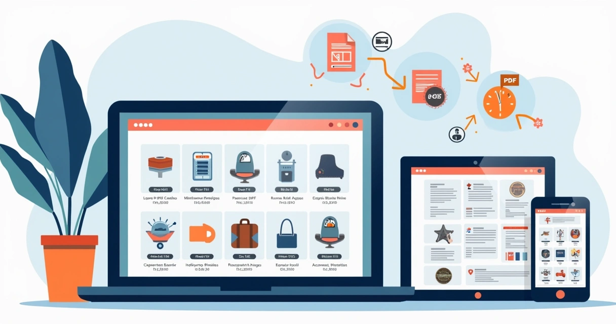 Geração automática de catálogo digital em dispositivos com muita variedade de produtos