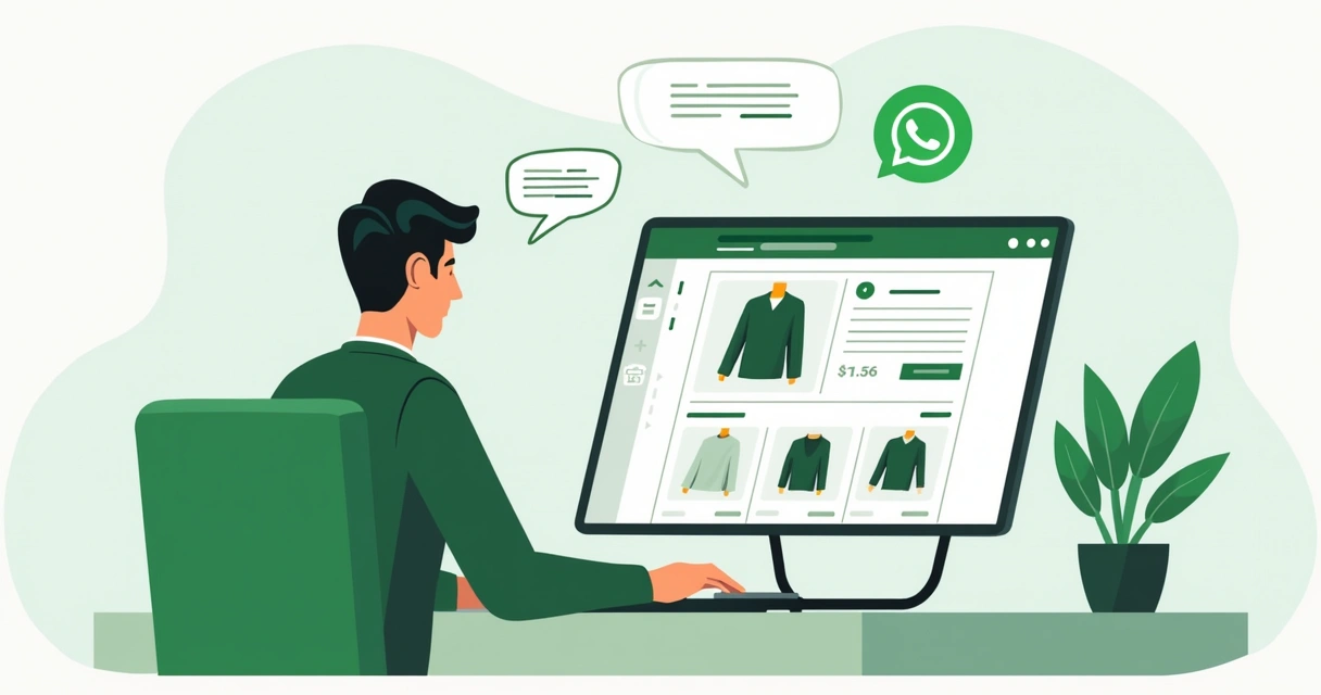 Vendedor enviando catálogo PDF atualizado pelo WhatsApp