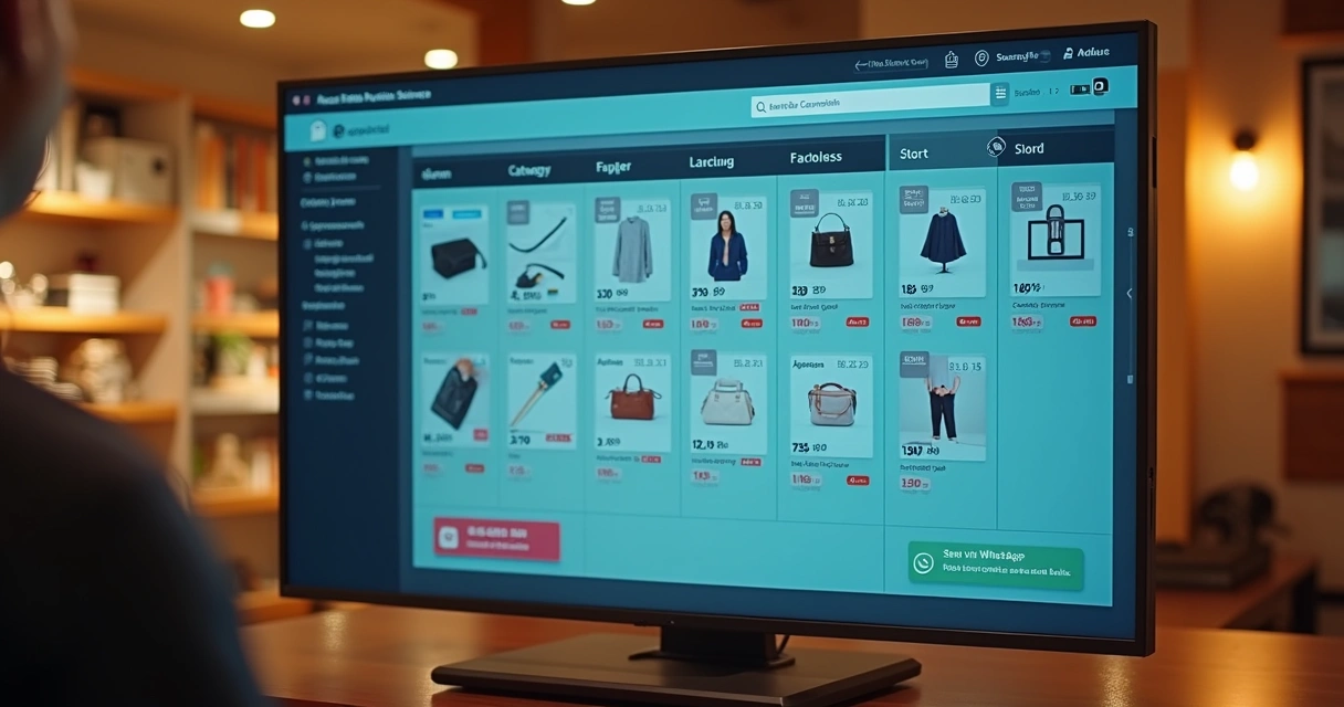 Exemplo de catálogo digital B2B personalizável por cliente e categoria 