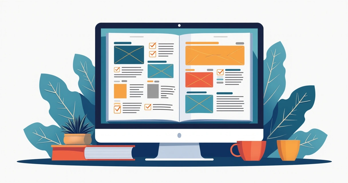 Catálogo digital organizado com fotos e descrições de produtos 