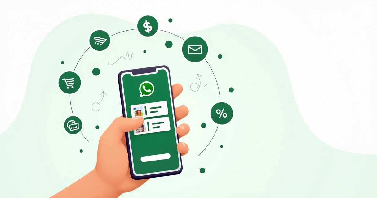 Catálogo de produtos exibido no WhatsApp Business 