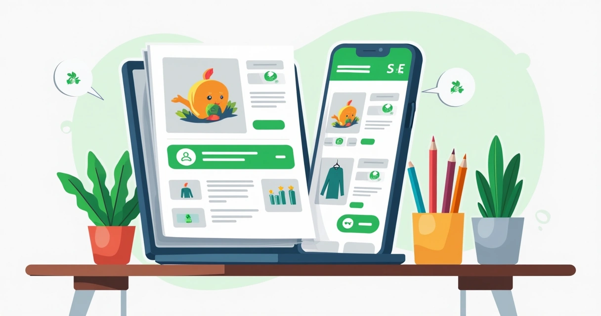 Catálogo digital do WhatsApp exibindo produtos com preços e botões de compra. 