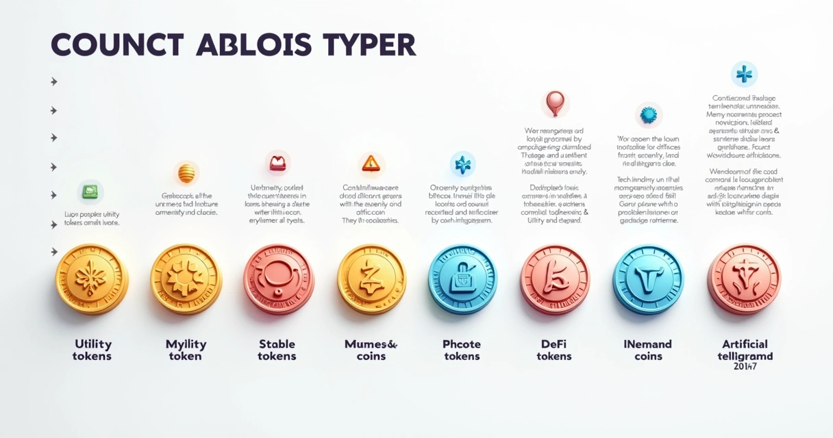 Infográfico com categorias de altcoins em 2026 