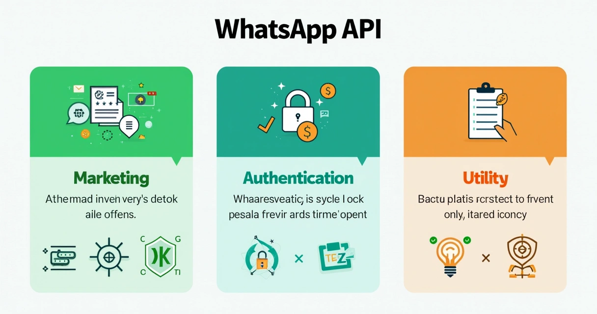 Diferenças entre categorias de mensagens no WhatsApp API