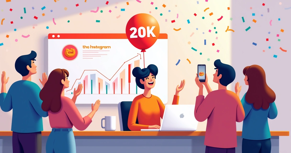 Marca pessoal comemorando conquista de muitos seguidores 