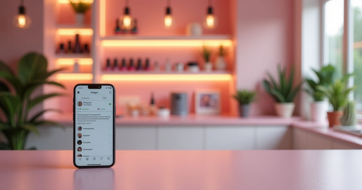 Celular mostrando notificação de agendamento pelo Instagram 