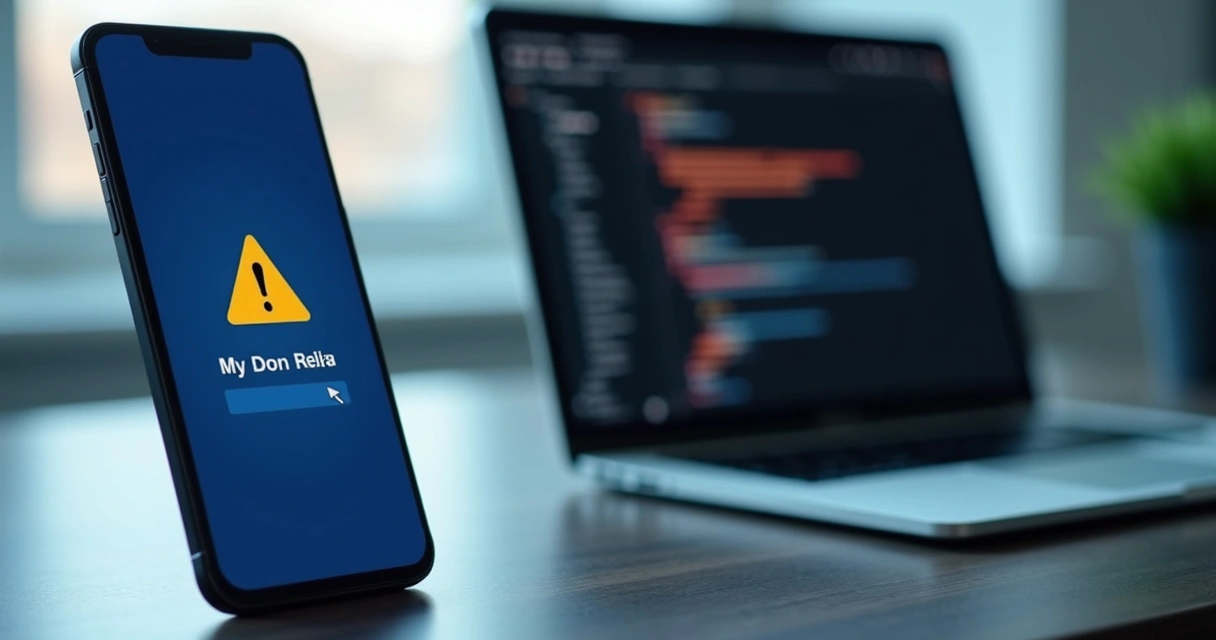 Celular com alerta de segurança e login suspeito em rede social 