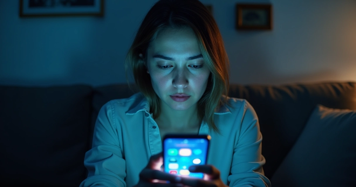 Pessoa segurando celular com redes sociais abertas